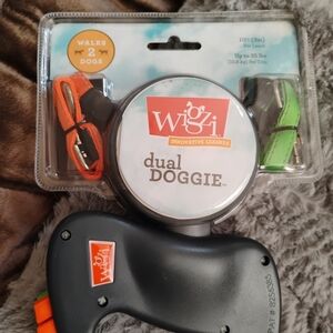 Dual Doggie Leash - Orange and Green